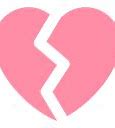 Image result for Pink Broken Heart Emoji