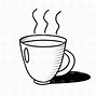 Image result for Hot Chocolate Cup Clip Art BW