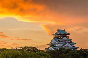 Image result for Osaka Castle Park Sunset