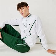 Image result for Lacoste Blue and White Tracksuit