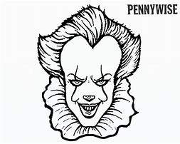 Image result for Pennywise Clown Coloring Pages
