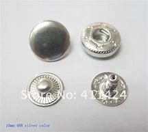 Image result for Silver Snap Button