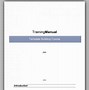 Image result for Editable Training Manual Templates