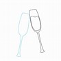 Image result for Rose Gold Champagne Glass Image Sketch
