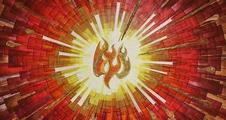 Image result for Blue Globe with Fire Holy Spirit