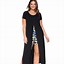 Image result for Long Sleeve T-Shirt Maxi Dress