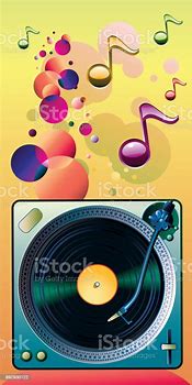 Image result for Turntable with Music Note
