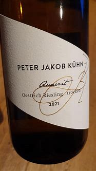 Image result for Peter Jakob Kuhn Oestrich Riesling Quarzit