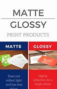 Image result for Matte vs Glossy Paper