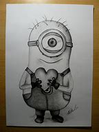 Image result for Minion with Heart Skectches