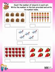 Image result for How Many Numbers Worksheet Grade 1