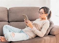 Image result for Woman Watching iPad