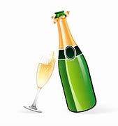 Image result for Champagne Bottle and Glass Vector