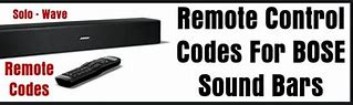 Image result for Bose Solo 5 Remote Codes