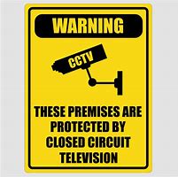Image result for CCTV Warning Signs