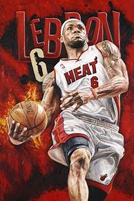 Image result for LeBron James Miami Art