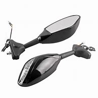 Image result for Universal Rear View Mirror with LED Indicator for Bike