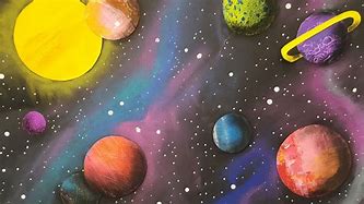 Image result for Galaxy Drawing with Oil Pastels Easy