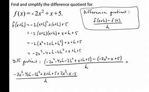 Image result for Simplify the Difference Quotient