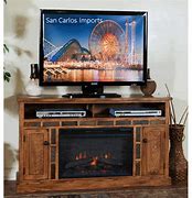 Image result for Rustic TV Console Fireplace