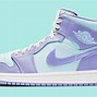 Image result for Nike Air Jordan Purple and Blue with Zip
