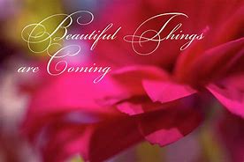 Image result for Beautiful Things Are Coming