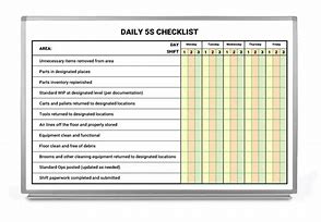 Image result for Spanish 5S Audit Checklist