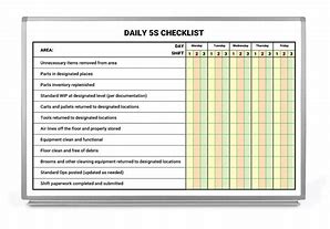 Image result for 5S Checklist Templates