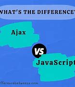Image result for Difference Between Ajax and JavaScript