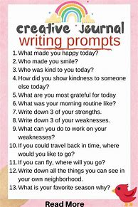 Image result for Printable List of Writing Prompts