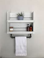 Image result for bath shelves with towels bars