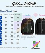 Image result for Gildan 18000 Sweatshirt Size Chart