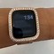 Image result for Watch with Black Case Rose Gold Band