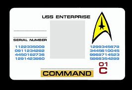 Image result for Star Trek ID Cards