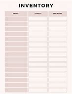 Image result for Sample Inventory Sheet Form