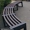 Image result for Plastic Curved Backless Bench