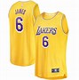 Image result for LeBron James in Game Jersey Lakers