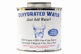 Image result for Can of Dehydrated Water