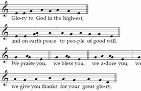 Image result for Gloria Sunday Mass Hymn
