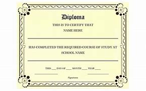 Image result for Fake Diploma Printable