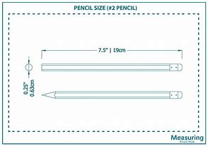 Image result for Pencil Measurements Width
