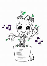 Image result for Baby Groot Dancing Sketch