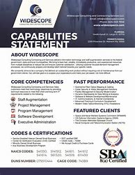 Image result for Statement of Capabilities