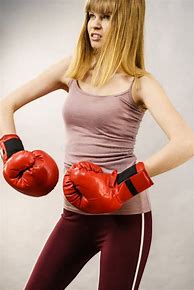Image result for Woman in Boxing Gloves