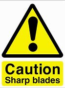 Image result for Caution Sharp Object Signs