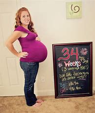 Image result for Baby Bump 34 Weeks
