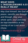 Image result for I Thessalonians 5 23