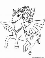 Image result for Fairy Riding a Unicorn Coloring Page