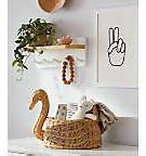 Image result for White Shelf with Hooks
