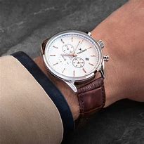 Image result for Silver and Rose Gold Watch Leather Strap